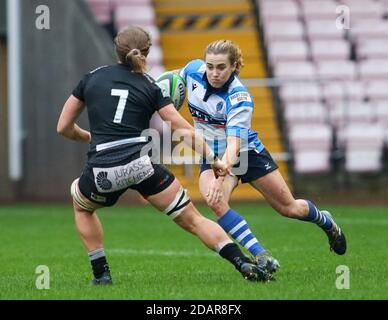 Darlington, Royaume-Uni. 14 novembre 2020. Rosie Blount (#14 DMP Sharks) en action lors du match du premier ministre Allianz   entre Darlington Morden Park Sharks et Exeter Chiefs à la Northern Echo Arena de Darlington Wwill Matthews/SPP crédit: SPP Sport Press photo. /Alamy Live News Banque D'Images