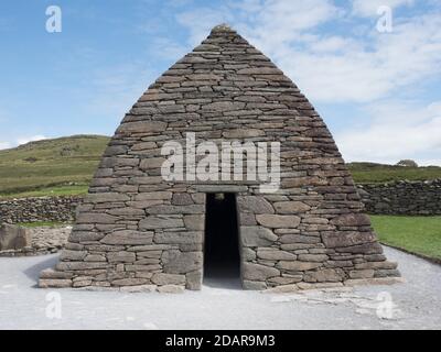 L'Oratoire Gallarus, première église chrétienne, péninsule de Dingle, comté de Kerry, Irlande Banque D'Images