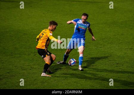 CAMBRIDGE, ANGLETERRE. 14 NOVEMBRE Luke Hannant de Cambridge United et Josh Kay de Barrow lors du match Sky Bet League 2 entre Cambridge United et Barrow au R coings Abbey Stadium, Cambridge, le samedi 14 novembre 2020. (Crédit : Leila Coker | MI News) CAMBRIDGE, ANGLETERRE. 14 NOVEMBRE lors du match Sky Bet League 2 entre Cambridge United et Barrow au R coings Abbey Stadium, Cambridge, le samedi 14 novembre 2020. (Crédit : Leila Coker | INFORMATIONS MI) crédit : INFORMATIONS MI et sport /Actualités Alay Live Banque D'Images