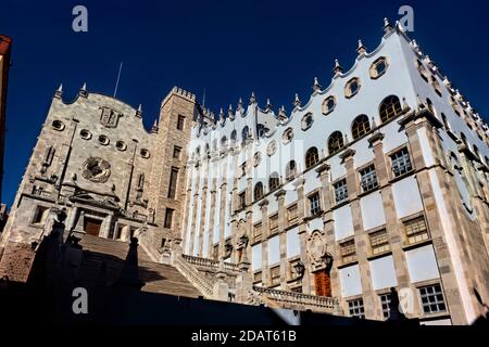 Extérieur de l'Université de Guanajuato, Guanajuato, Mexique Banque D'Images