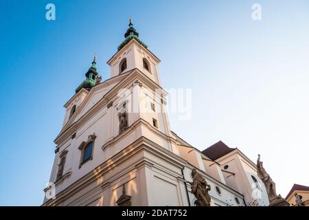 L'église catholique de Saint-Michel à Brno appelée Kostel Svateho Michala en Moravie, République tchèque Banque D'Images