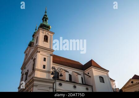 L'église catholique de Saint-Michel à Brno appelée Kostel Svateho Michala en Moravie, République tchèque Banque D'Images