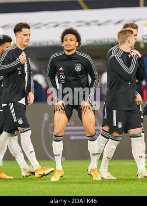 Leroy SANE, DFB 19 dans le match ALLEMAGNE - UKRAINE 3-1 Ligue des Nations de l'UEFA, équipe nationale allemande de football, DFB , saison 2020/2021 à Leipzig, Allemagne, 14 novembre 2020 © Peter Schatz / Alay Live News important: Les règlements DFB interdisent toute utilisation de photographies comme séquences d'images et/ou quasi-vidéo. Banque D'Images