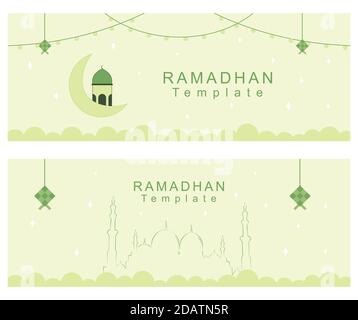 concevoir à propos de la bannière de ramadan Illustration de Vecteur