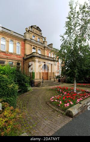 La façade de l'hôtel de ville de Penrith, centre-ville de Penrith, Cumbria, Angleterre, Royaume-Uni Banque D'Images