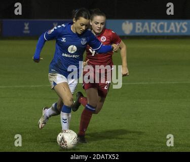 Liverpool, Royaume-Uni. 14 novembre 2020. Action lors du match de football féminin Super League entre Everton et Reading au stade Walton Hall Park, Liverpool. 14.11.20 Terry Scott crédit : SPP Sport Press photo. /Alamy Live News Banque D'Images