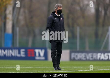 Milan, Italie. Milan 2020, Italie, Stade Peppino Vismara, 15 novembre 2020, Maurizio Ganz (AC Milan) pendant l'AC Milan vs AS Roma - football italien série A Women Match - Credit: LM/Francesco Scaccianoce Credit: Francesco Scaccianoce/LPS/ZUMA Wire/Alay Live News Banque D'Images