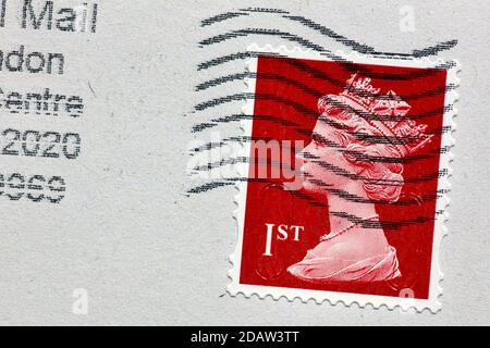 Timbre de première classe Royal Mail Banque D'Images
