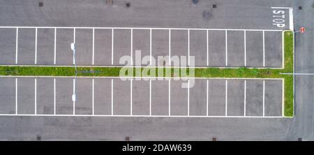 Parking, photographie de drones aériens Banque D'Images