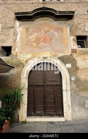 Monastero delle Oblate di Santa Francesca Romana, via del Teatro di Marcello, Rome, Italie Banque D'Images