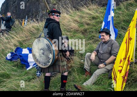 ECOSSE / EDIMBOURG / les gens ont défilé en faveur de l'indépendance écossaise le 6 octobre 2018 à Edimbourg. Banque D'Images