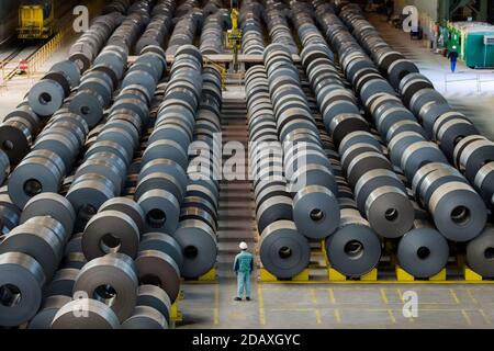 Mobarakeh Steel Company ‎(Foolad Mobarakeh) est une société sidérurgique iranienne. Est le plus grand fabricant d'acier de la région MENA (Moyen-Orient et Afrique du Nord) Banque D'Images