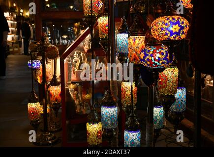 Des souvenirs de lumières en verre Banque D'Images