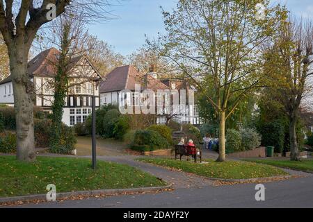 Holly Lodge Gardens, highgate domaine privé Banque D'Images