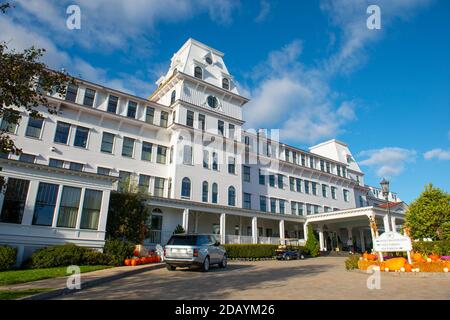 Wentworth by the Sea est un grand hôtel historique datant de l'âge de Gilded à New Castle, New Hampshire, États-Unis. Maintenant, cet hôtel appartient à Marriott. Banque D'Images