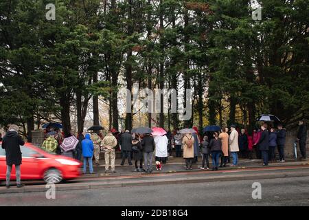 Mémorial de guerre de Brislington, Bristol, Royaume-Uni. 8 novembre 2020. Bien qu'aucune commémoration officielle n'ait eu lieu au Bristol Cenotaph situé dans le centre Banque D'Images