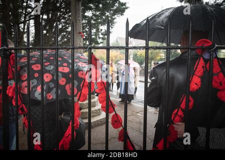 Mémorial de guerre de Brislington, Bristol, Royaume-Uni. 8 novembre 2020. Bien qu'aucune commémoration officielle n'ait eu lieu au Bristol Cenotaph situé dans le centre Banque D'Images