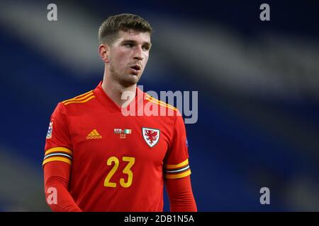 Cardiff, Royaume-Uni. 15 novembre 2020. Chris Mepham, du pays de Galles, regarde. UEFA Nations League, groupe H Match, pays de Galles contre République d'Irlande au stade de Cardiff, dans le sud du pays de Galles, le dimanche 15 novembre 2020. Usage éditorial seulement. photo par Andrew Orchard/Andrew Orchard sports Photography/Alay Live News crédit: Andrew Orchard sports Photography/Alay Live News Banque D'Images