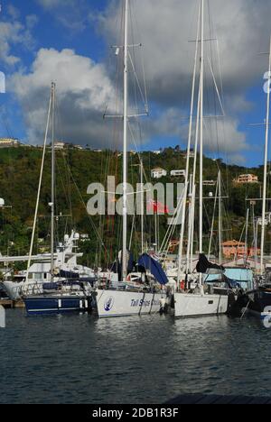 Grenade: St George: Port Louis Marina Banque D'Images