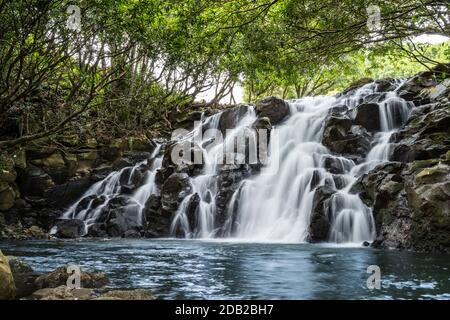 Cascade De Vacoas À Chamarel, Ile Maurice, Afrique Banque D'Images