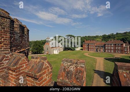 Le château de Lullingstone et le jardin des plantes à Eynsford, Kent , ROYAUME-UNI Banque D'Images