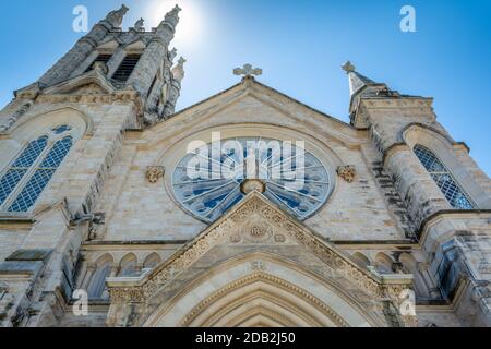 Austin Texas/USA - 27 2019 mai : cathédrale catholique St Mary Banque D'Images