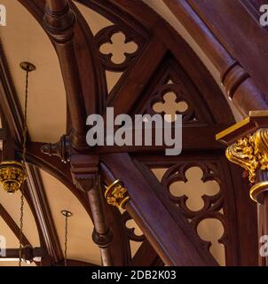 Austin Texas/USA - 27 2019 mai : cathédrale catholique St Mary Banque D'Images