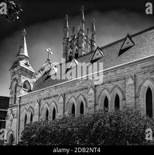 Austin Texas/USA - 27 2019 mai : cathédrale catholique St Mary Banque D'Images