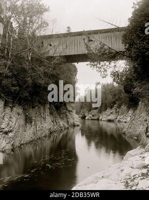 High Bridge, gorge de Winooski, Burlington, Vt. Banque D'Images