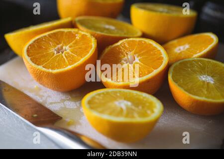 Oranges pour le jus d'orange - FOOPPIX Banque D'Images