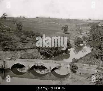 Antietam, Md. Une autre vue sur le pont d'Antietam. Banque D'Images