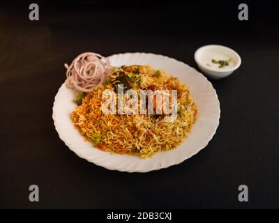 Biryani traditionnel - cuisine indienne Mughalai Banque D'Images