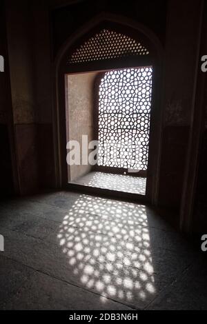 Delhi, lieux historiques, architecture, Qutb Minar, Red fort Banque D'Images