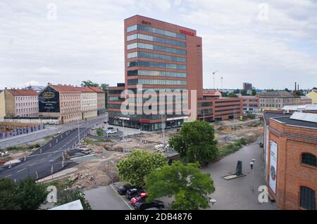Le bâtiment Dorn polyfonctionnel du centre-ville de Brno, République tchèque, 19 juillet 2020. (CTK photo/Libor Sojka) Banque D'Images