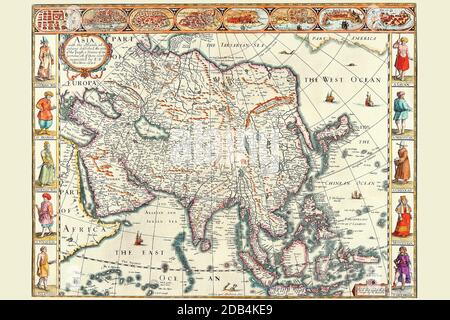 'Cartographe anglais, historien et antiquaire. Farndon est né à Cheshire et membre de la guilde des Tailors marchands. Sa carrière cartographique suivante a évolué de ses intérêts d'historien et d'antiquaire. La vitesse est d'une importance considérable dans l'histoire de la cartographie anglaise en étant l'auteur de deux grands folio Atlases. Le Théâtre de l'Empire de Grande Bretagne, un atlas des îles britanniques et de ses régions, publié pour la première fois à Londres en 1611. Cet atlas est plus connu pour les cartes de comté fines, modélisées sur les relevés élisabéthains antérieurs de Christopher Saxton et John Norden, wh Banque D'Images