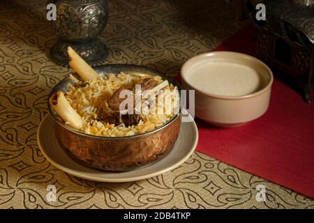 Biryani traditionnel - cuisine indienne Mughalai Banque D'Images