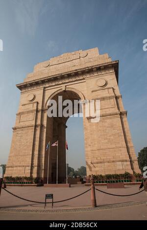 Delhi, lieux historiques, architecture, Qutb Minar, Red fort Banque D'Images