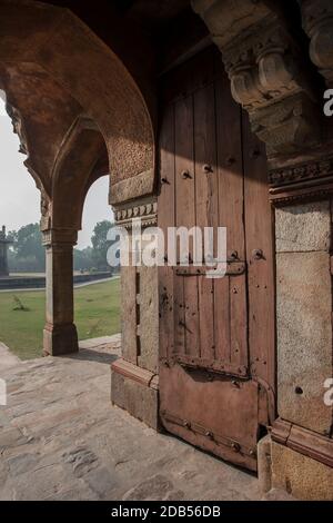 Delhi, lieux historiques, architecture, Qutb Minar, Red fort Banque D'Images