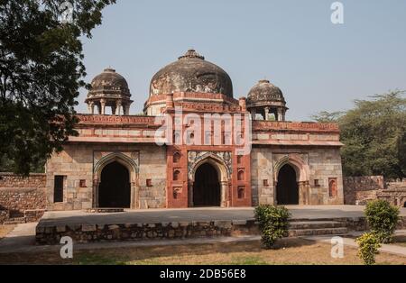 Delhi, lieux historiques, architecture, Qutb Minar, Red fort Banque D'Images