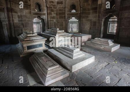 Delhi, lieux historiques, architecture, Qutb Minar, Red fort Banque D'Images