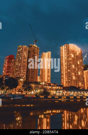 Vue panoramique de Mandaluyong Banque D'Images