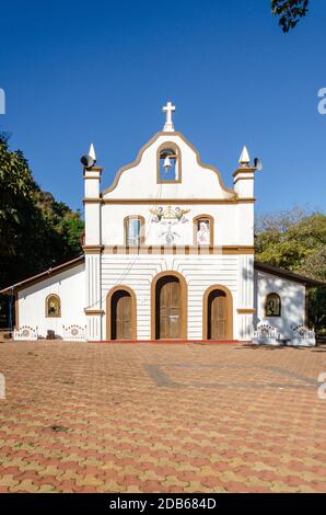 Eglise St Anthony à l'intérieur du complexe de Cabo de Rama fort, Canacona, Goa, Inde Banque D'Images