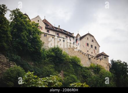 Château de Vaduz, Tour du Liechtenstein, palais Banque D'Images