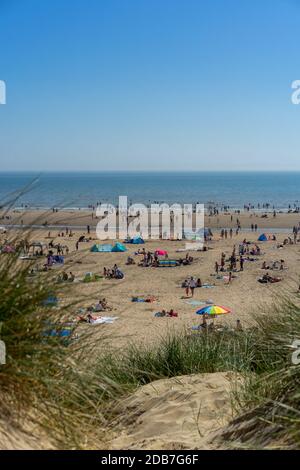 Camber Sands, Sussex Banque D'Images