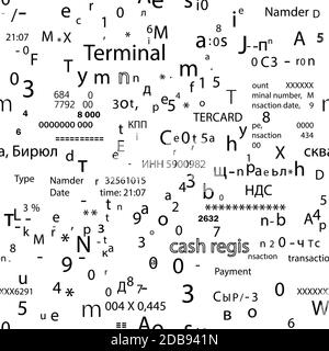 Arrière-plan transparent avec texte et chiffres. Illustration de Vecteur