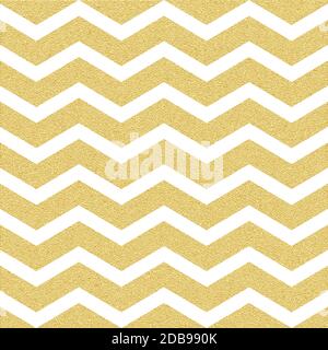 Motif vagues de chevron doré étincelant sans coutures. Modèle zigzag classique. Fichier vectoriel EPS 10 Banque D'Images