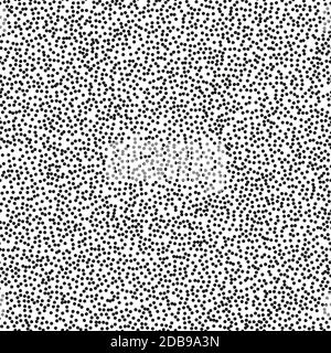 Motif à pois sans couture haute densité pointillisme. Demi-ton monochrome abstrait. Il vous suffit de passer aux nuances et de profiter du fichier vectoriel EPS 10 Banque D'Images