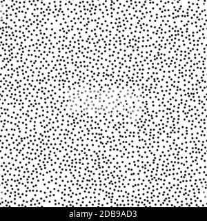 Motif à pois sans couture haute densité pointillisme. Demi-ton monochrome abstrait. Il vous suffit de passer aux nuances et de profiter du fichier vectoriel EPS 10 Banque D'Images