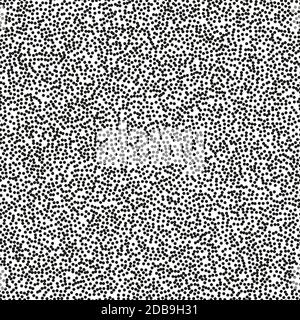 Motif à pois sans couture haute densité pointillisme. Demi-ton monochrome abstrait. Il vous suffit de passer aux nuances et de profiter du fichier vectoriel EPS 10 Banque D'Images