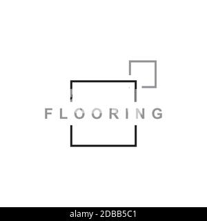 Modèle vectoriel de logo en mosaïque.illustration de l'icône Floor Illustration de Vecteur